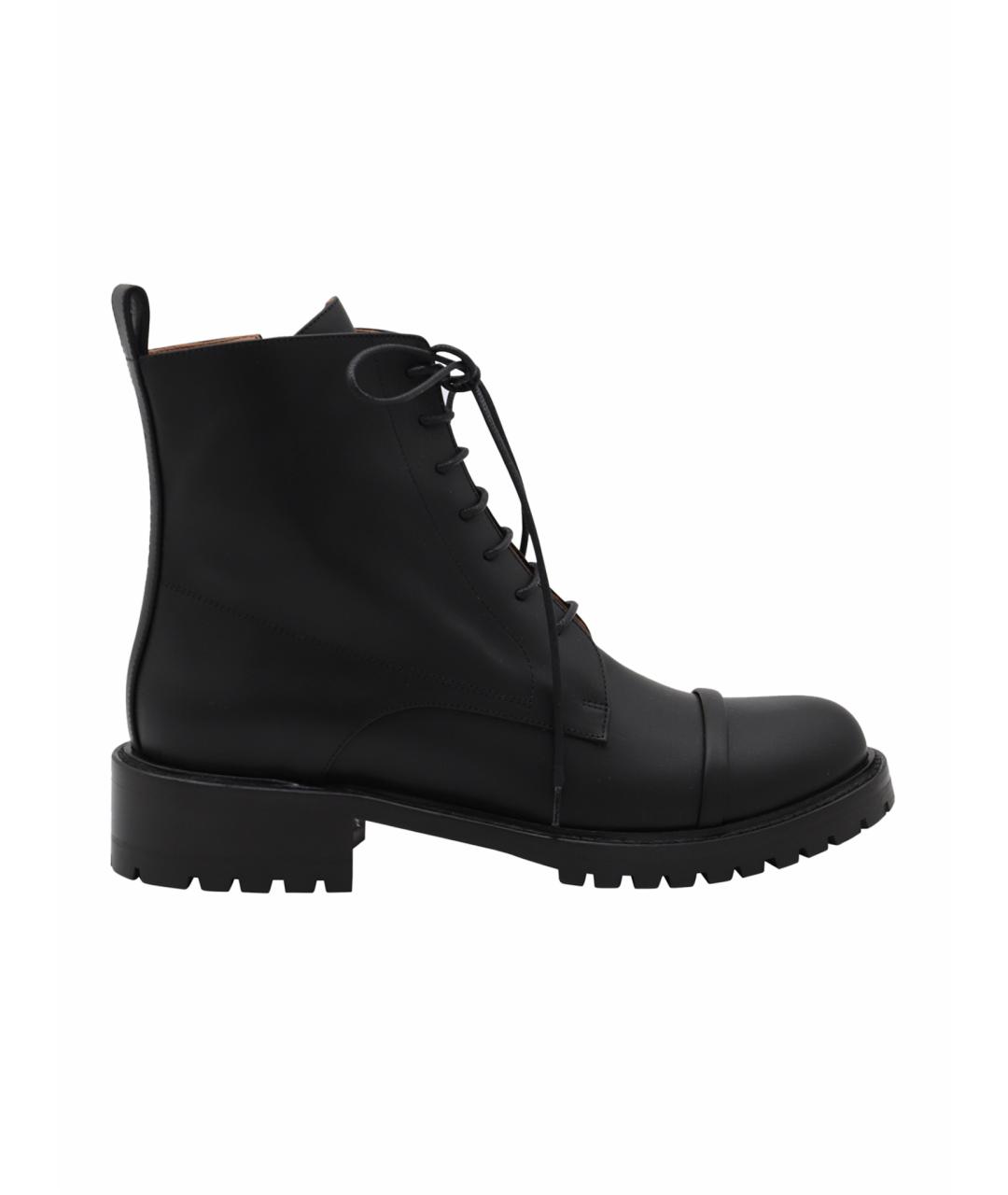 MALONE SOULIERS Черные кожаные ботинки, фото 1