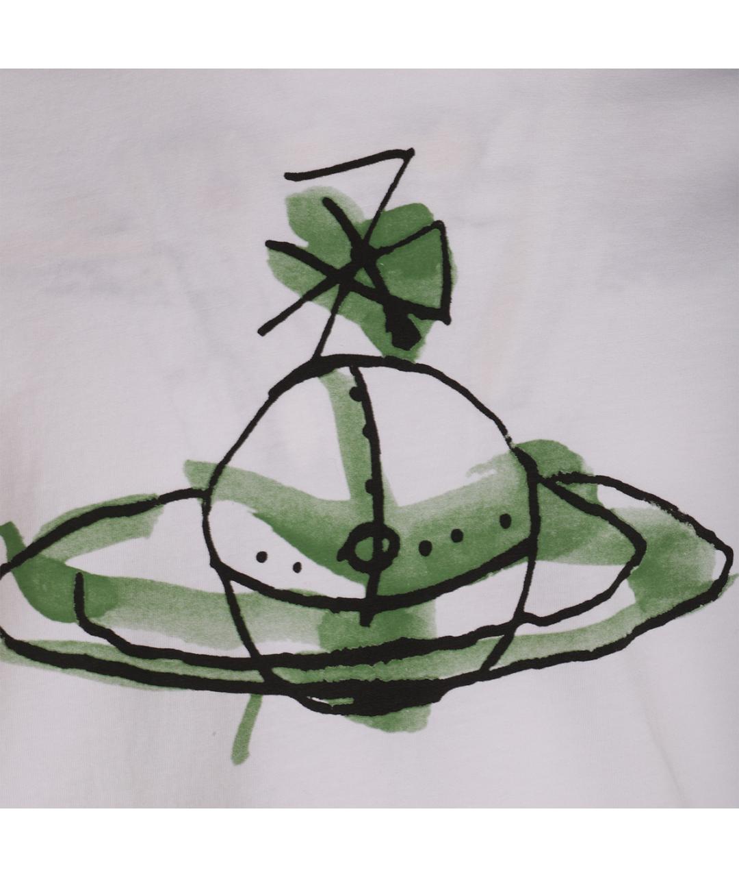 VIVIENNE WESTWOOD Белая хлопковая футболка, фото 3