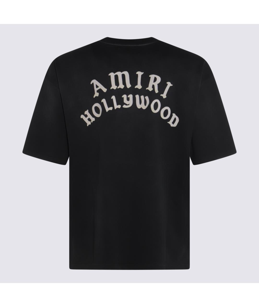 AMIRI Черная хлопковая футболка, фото 2