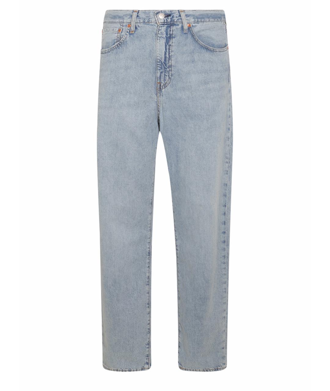 LEVI'S Синие хлопковые прямые джинсы, фото 1