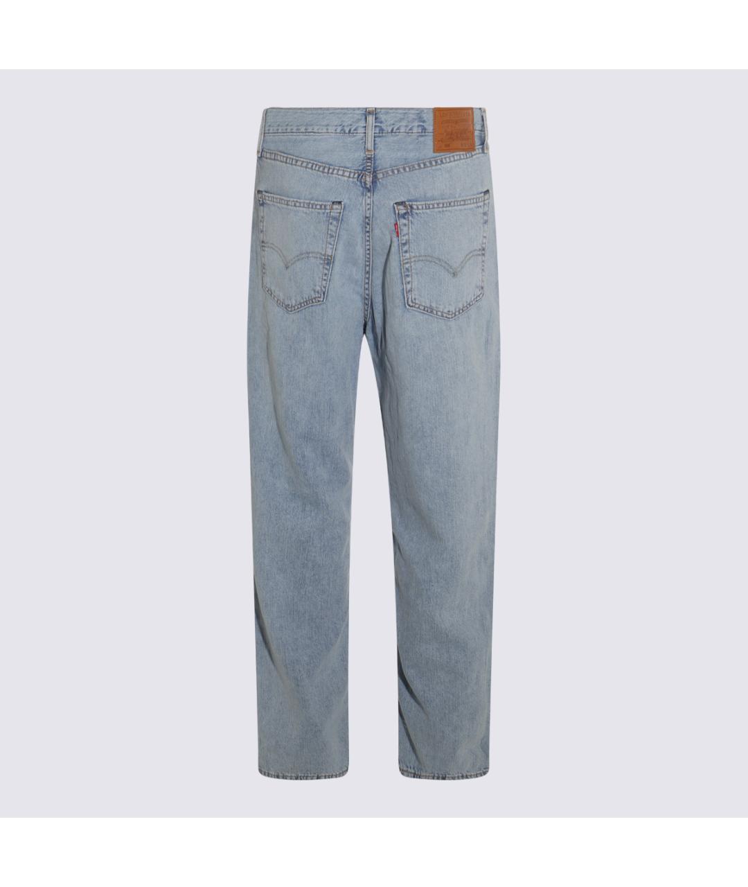 LEVI'S Синие хлопковые прямые джинсы, фото 2