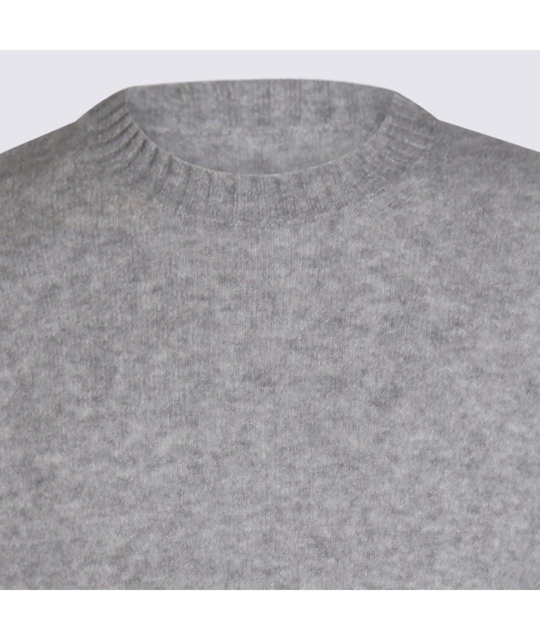 PIACENZA CASHMERE Серый кашемировый джемпер / свитер, фото 4