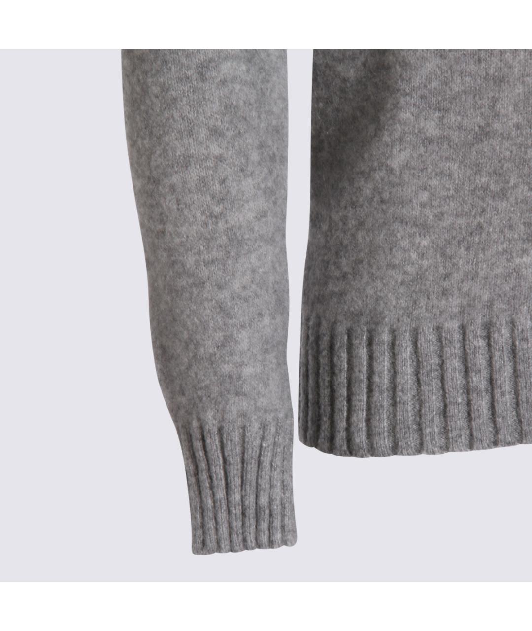 PIACENZA CASHMERE Серый кашемировый джемпер / свитер, фото 3