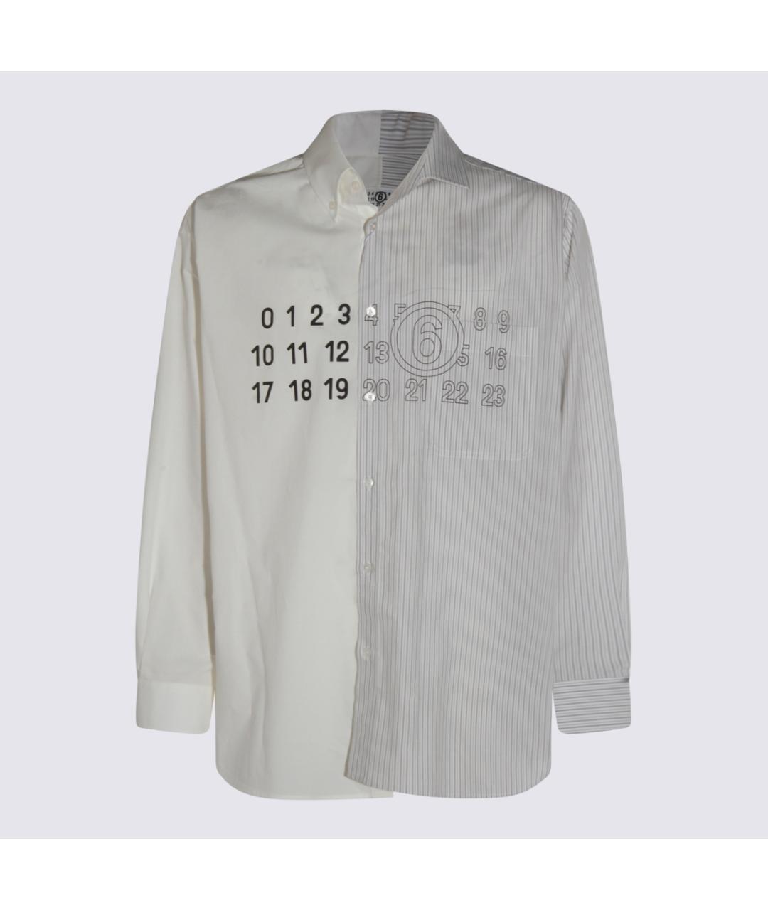 MM6 MAISON MARGIELA Мульти хлопковая кэжуал рубашка, фото 1