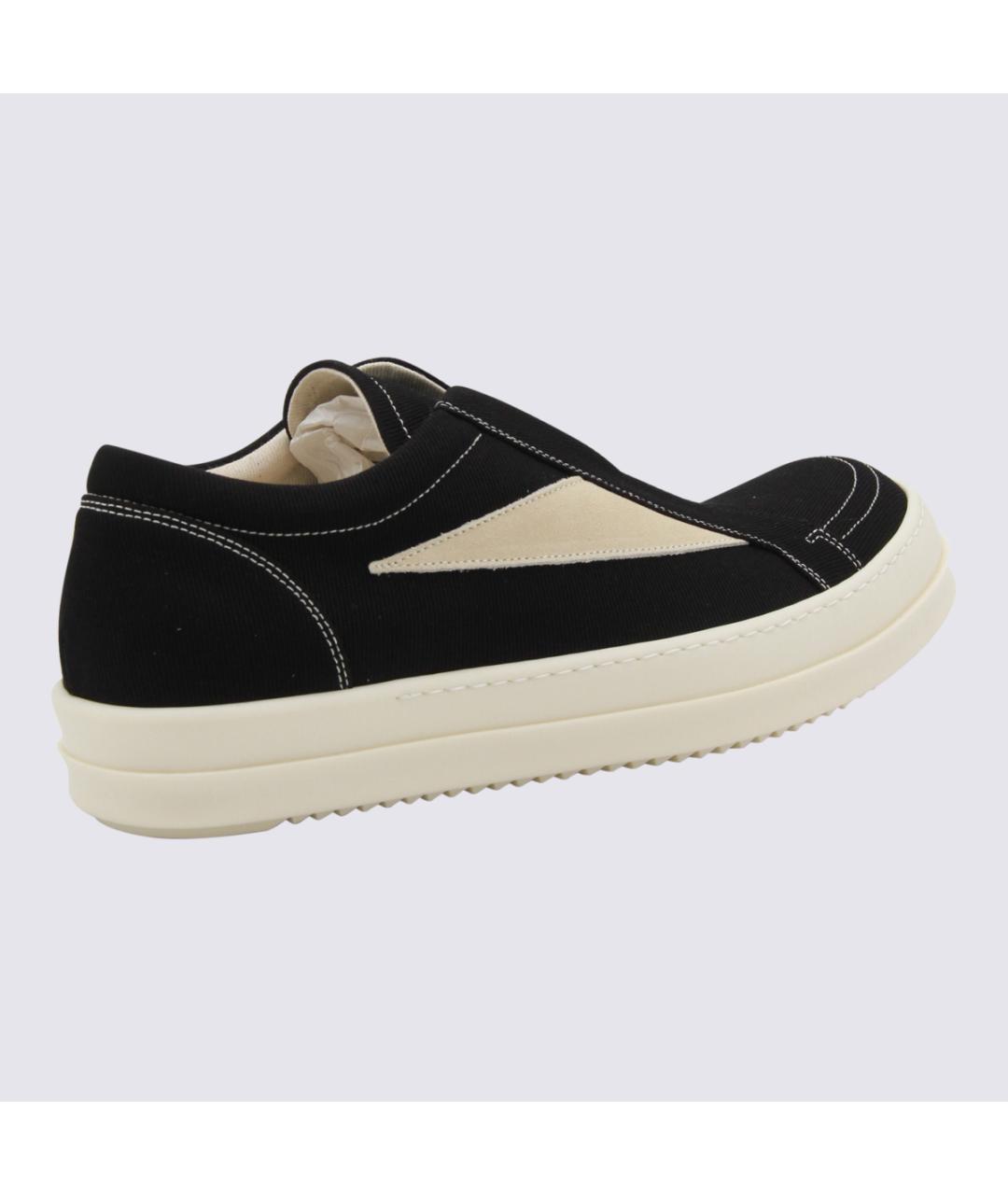 RICK OWENS DRKSHDW Черные низкие кроссовки / кеды, фото 3