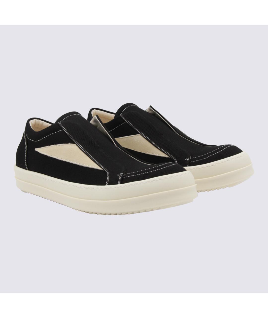 RICK OWENS DRKSHDW Черные низкие кроссовки / кеды, фото 2