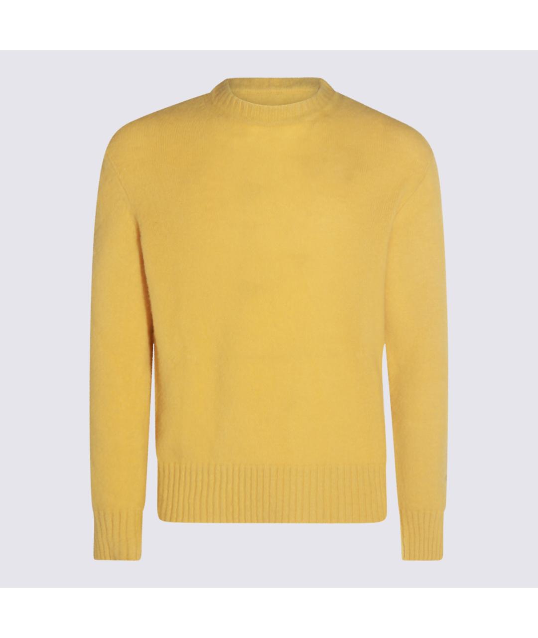 PIACENZA CASHMERE Желтый кашемировый джемпер / свитер, фото 4