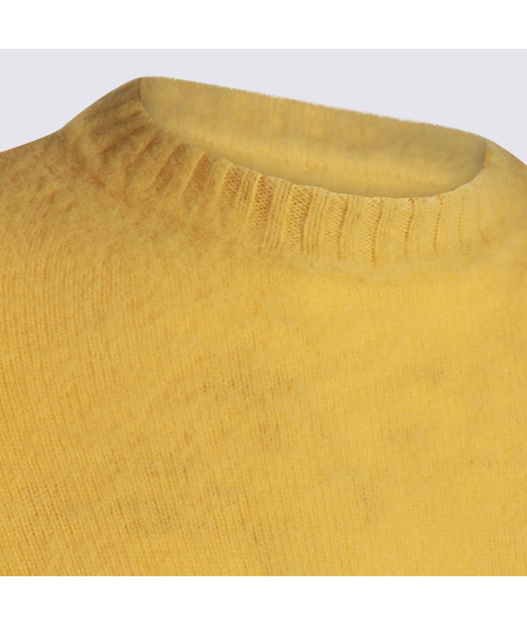 PIACENZA CASHMERE Желтый кашемировый джемпер / свитер, фото 3