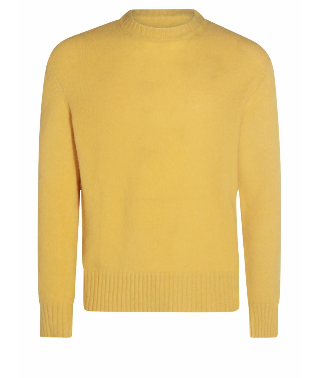 PIACENZA CASHMERE Желтый кашемировый джемпер / свитер, фото 1