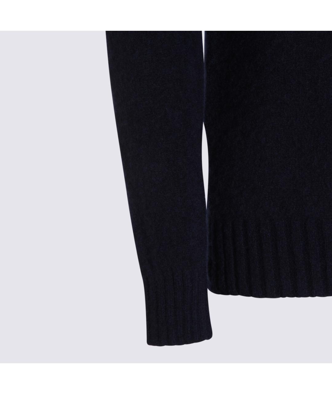 PIACENZA CASHMERE Синий шерстяной джемпер / свитер, фото 3