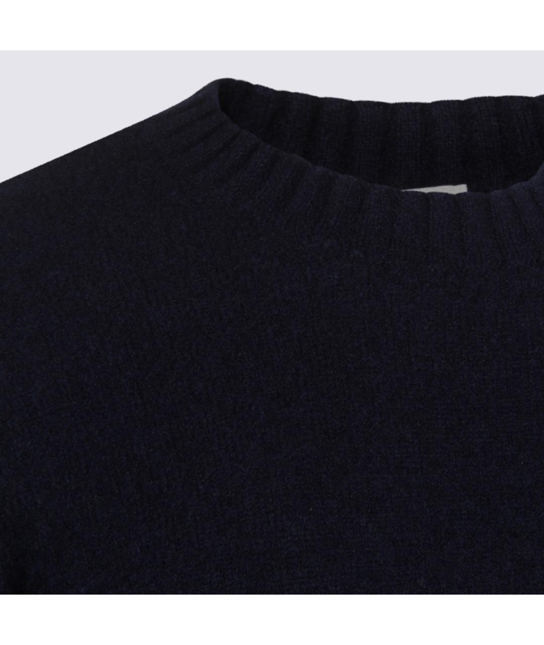 PIACENZA CASHMERE Синий шерстяной джемпер / свитер, фото 4