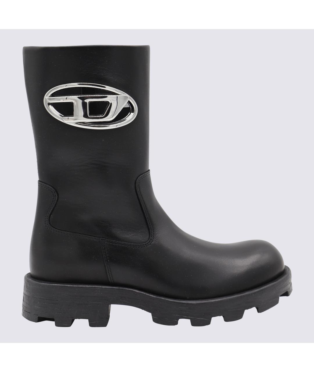 DIESEL Черные ботинки из искусственной кожи, фото 5