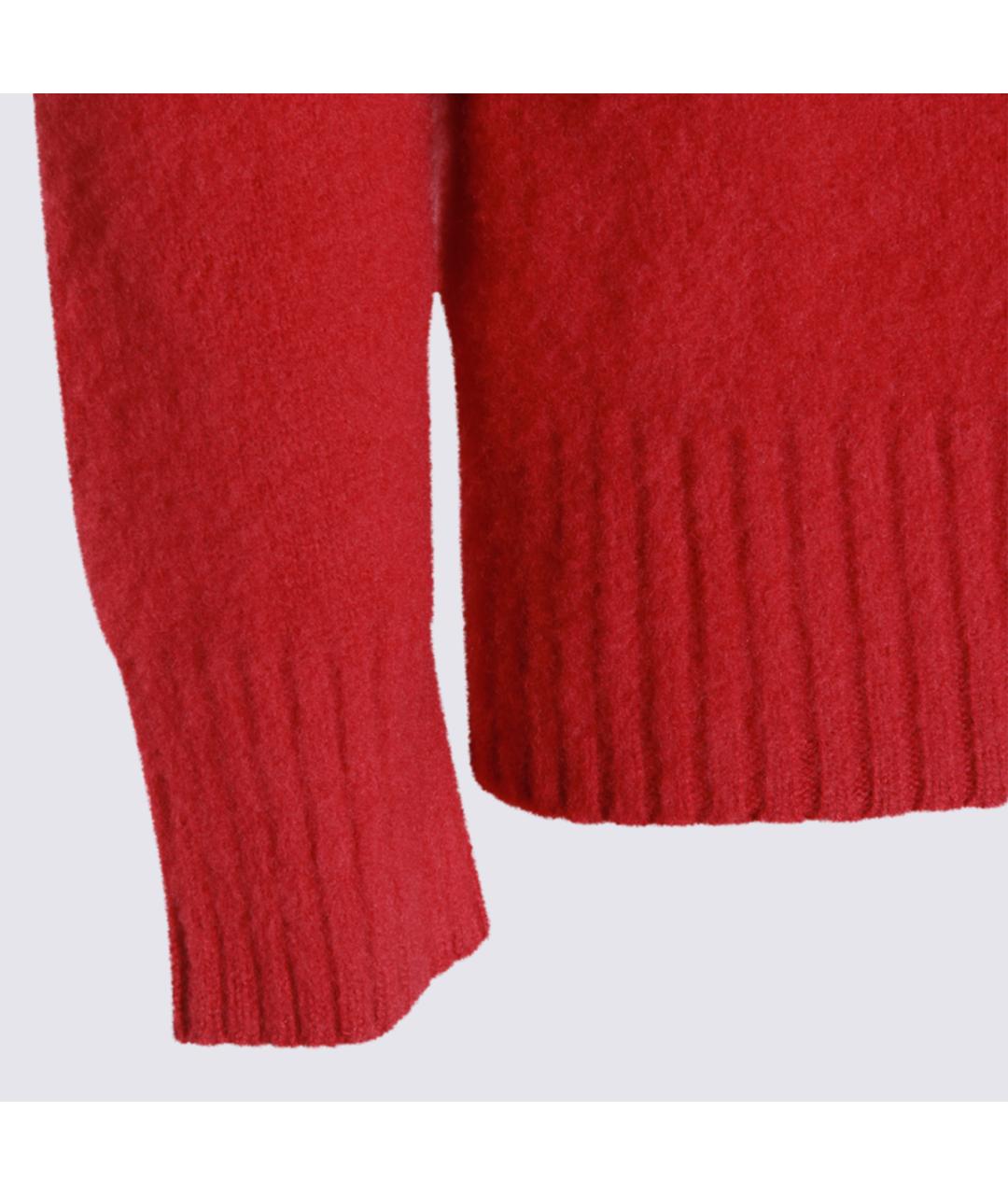 PIACENZA CASHMERE Красный кашемировый джемпер / свитер, фото 3