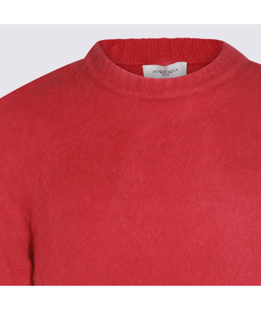 PIACENZA CASHMERE Красный кашемировый джемпер / свитер, фото 4