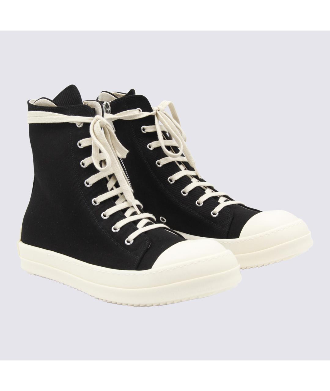 RICK OWENS DRKSHDW Черные высокие кроссовки / кеды, фото 2