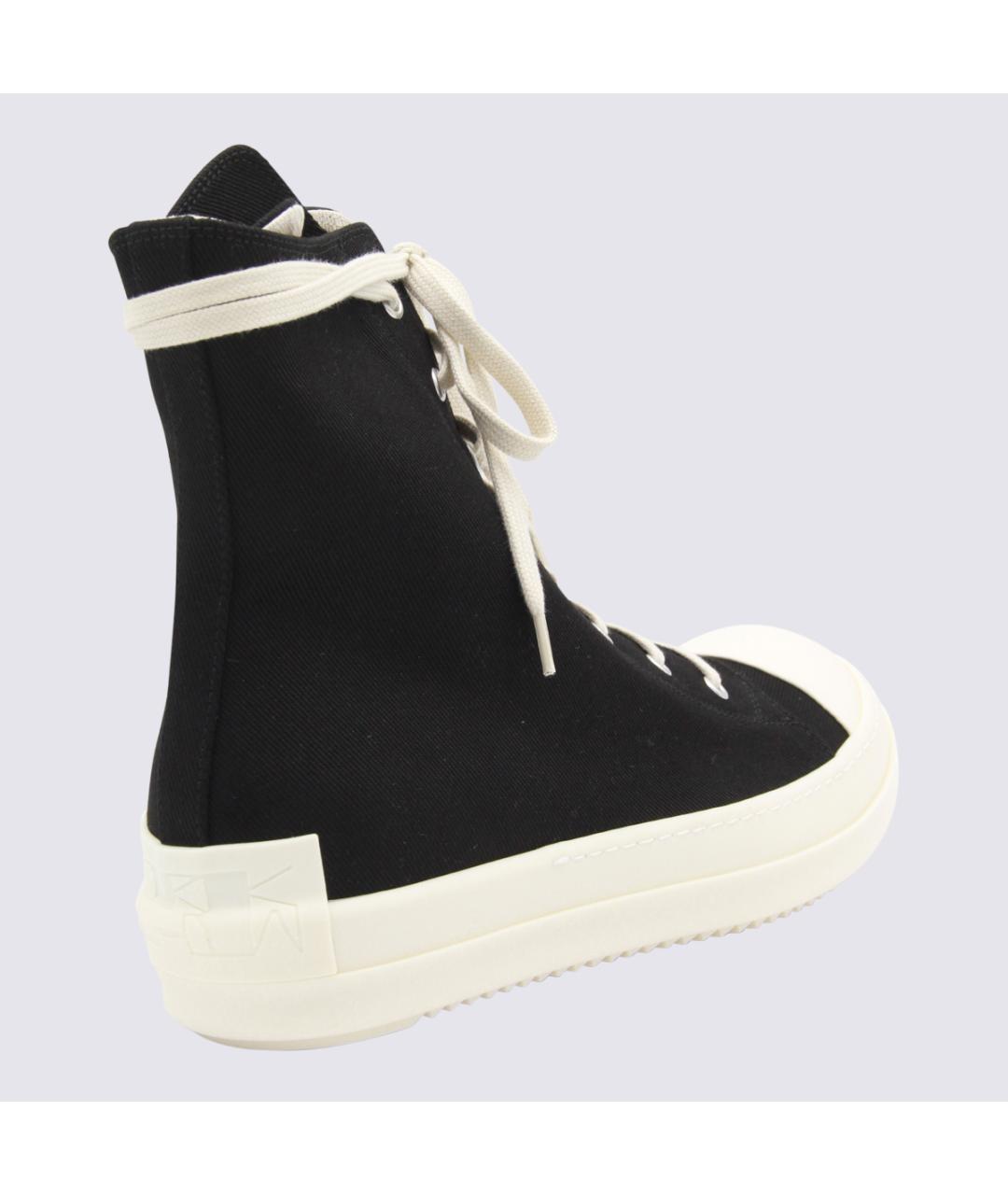 RICK OWENS DRKSHDW Черные высокие кроссовки / кеды, фото 3