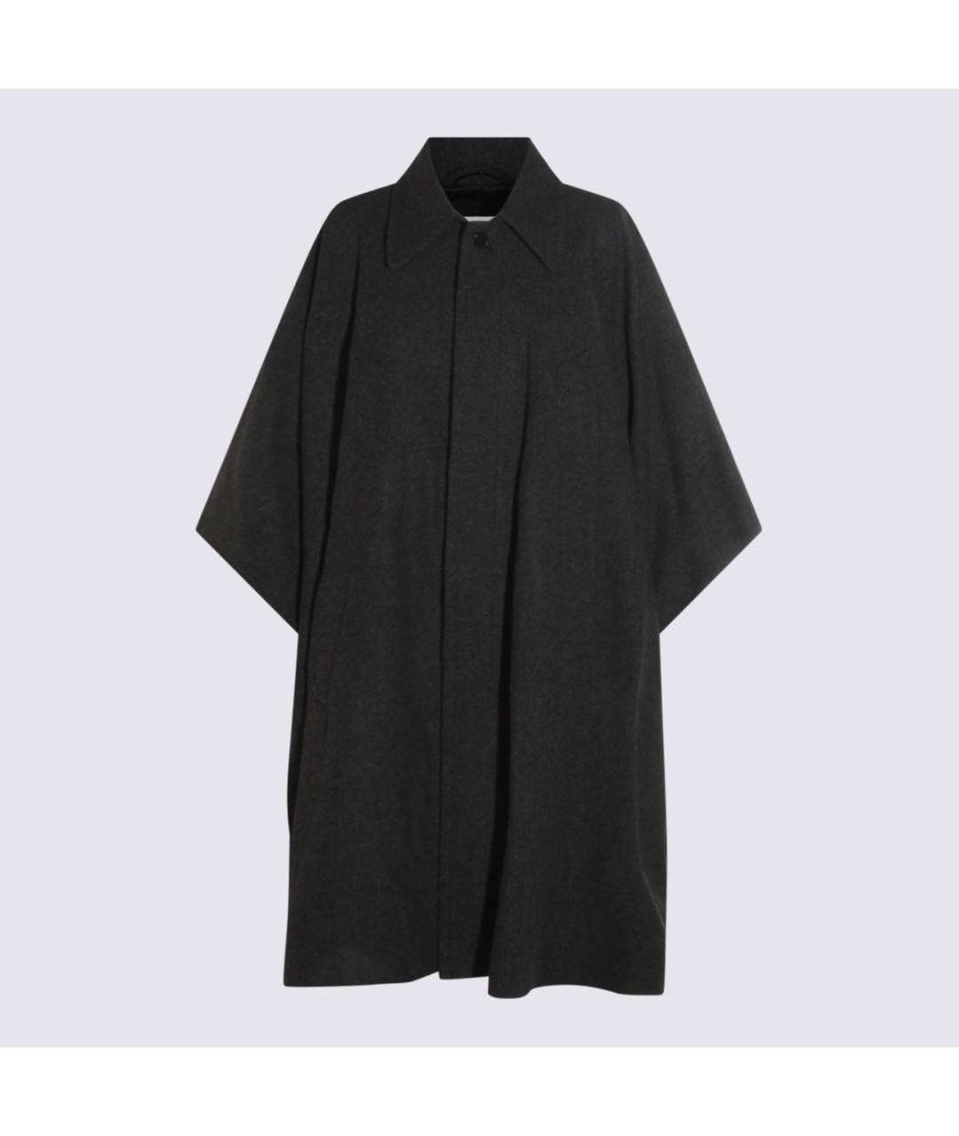 MM6 MAISON MARGIELA Антрацитовое шерстяное пальто, фото 5
