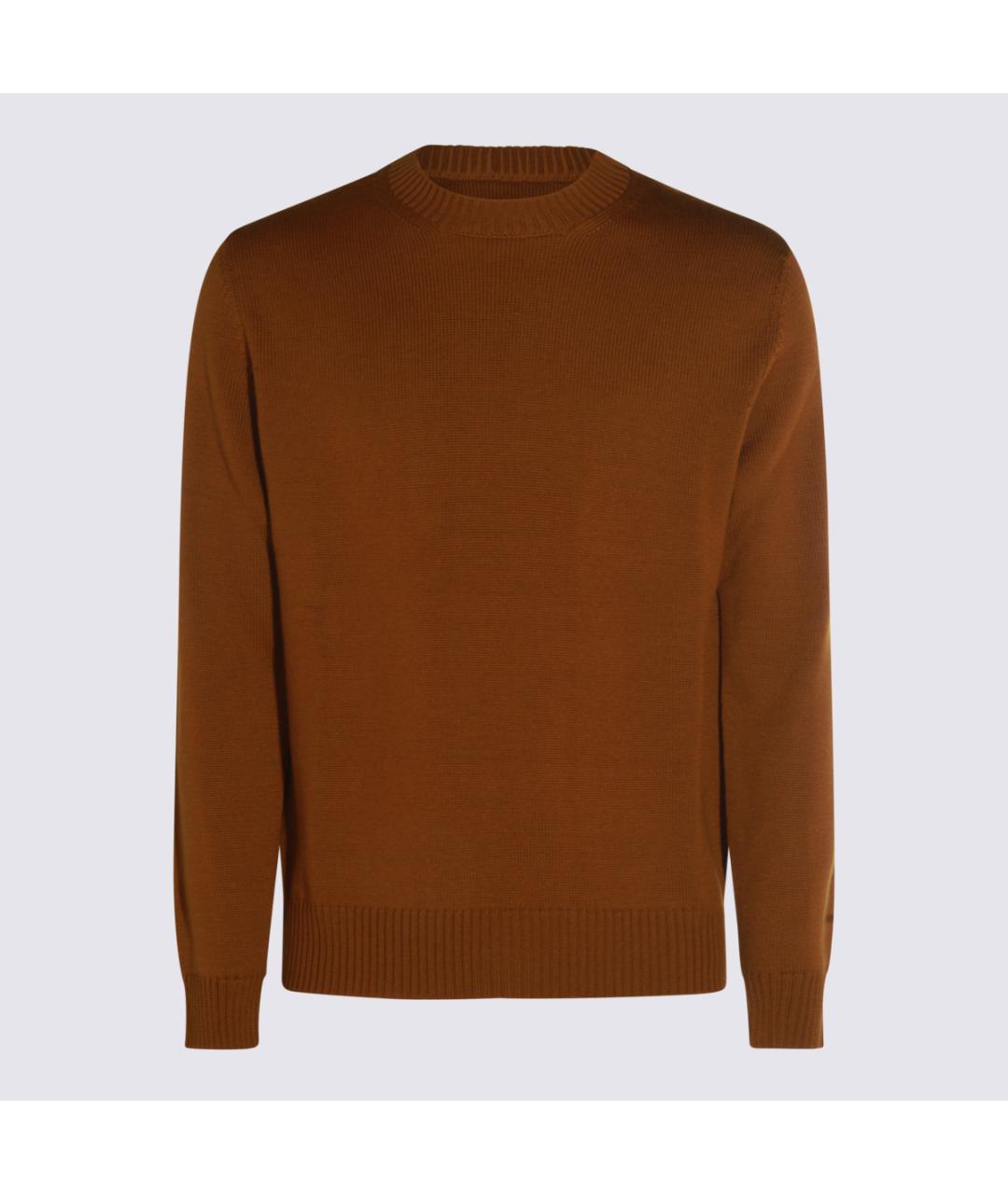 ALTEA Коричневый шерстяной джемпер / свитер, фото 3