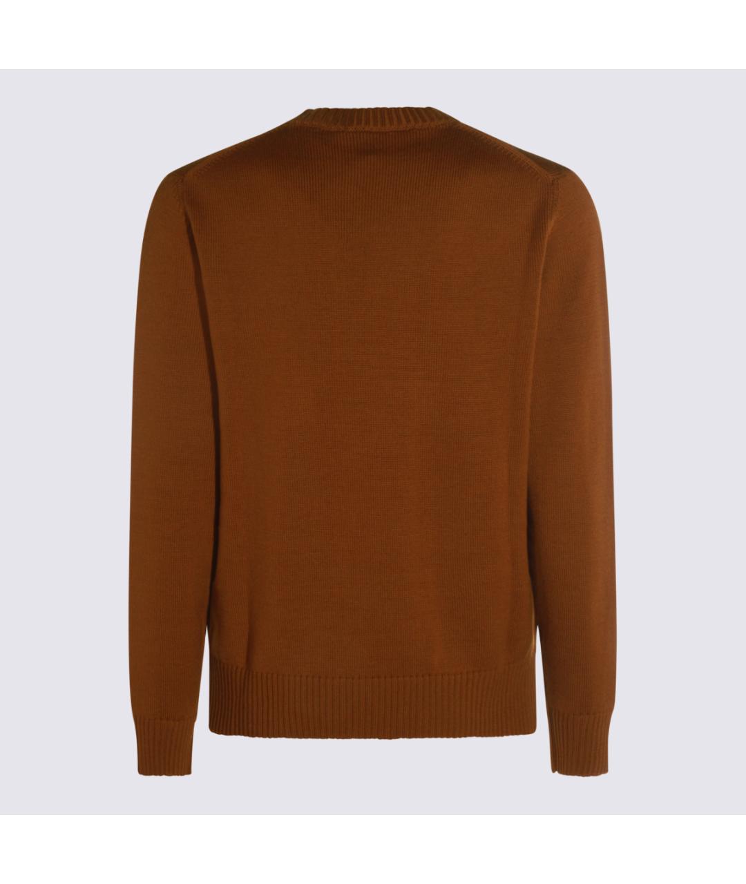 ALTEA Коричневый шерстяной джемпер / свитер, фото 2
