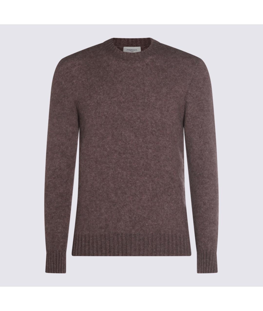 PIACENZA CASHMERE Коричневый кашемировый джемпер / свитер, фото 5