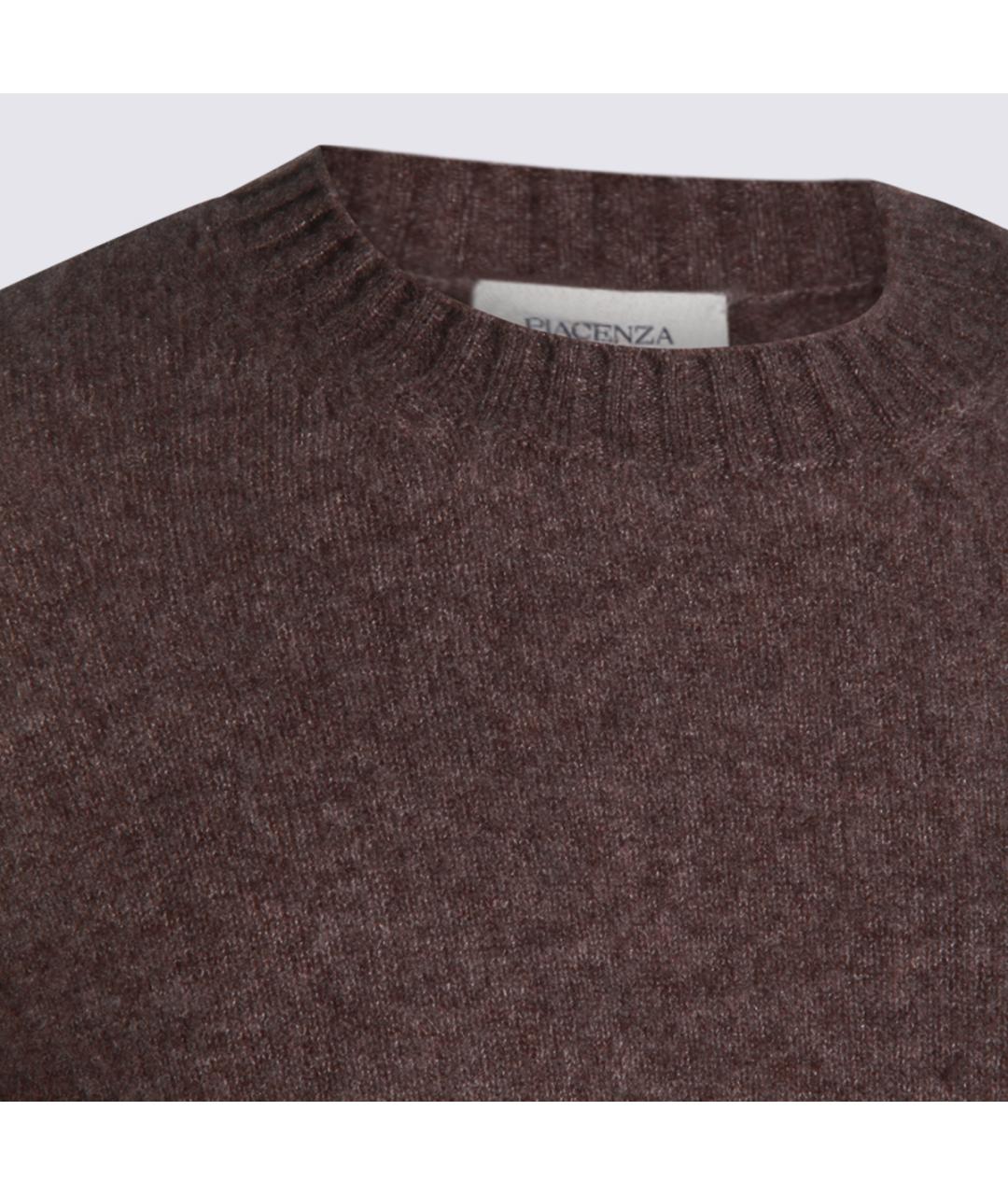 PIACENZA CASHMERE Коричневый кашемировый джемпер / свитер, фото 4