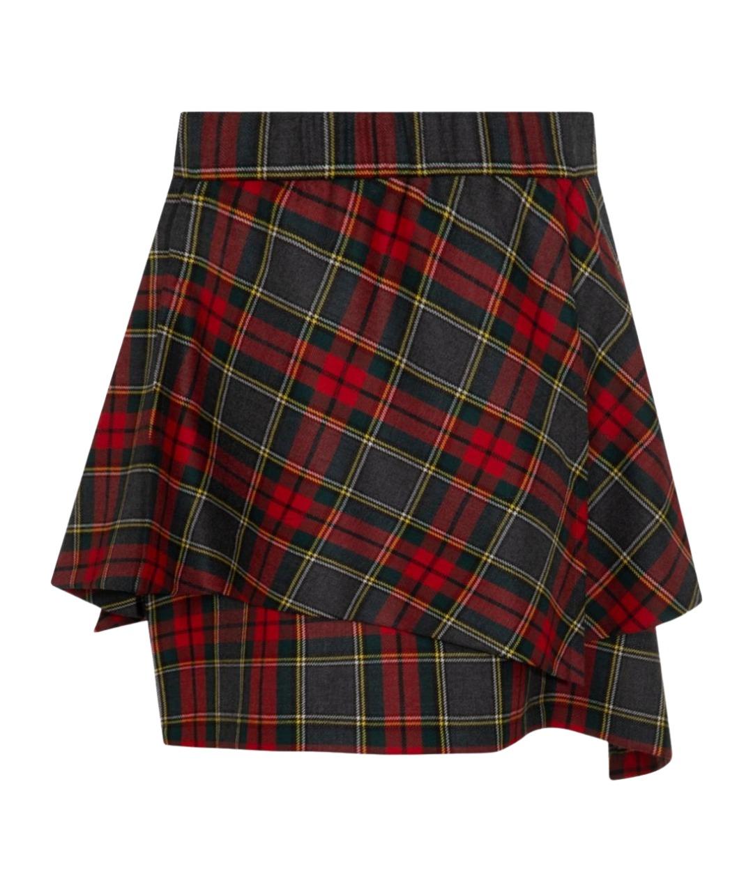 VIVIENNE WESTWOOD Мульти шерстяная юбка мини, фото 1