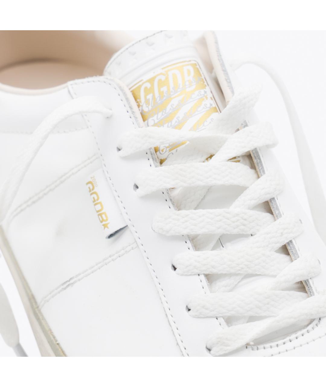 GOLDEN GOOSE DELUXE BRAND Белые кожаные низкие кроссовки / кеды, фото 4