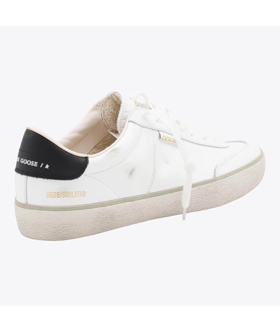 GOLDEN GOOSE DELUXE BRAND Белые кожаные низкие кроссовки / кеды, фото 3