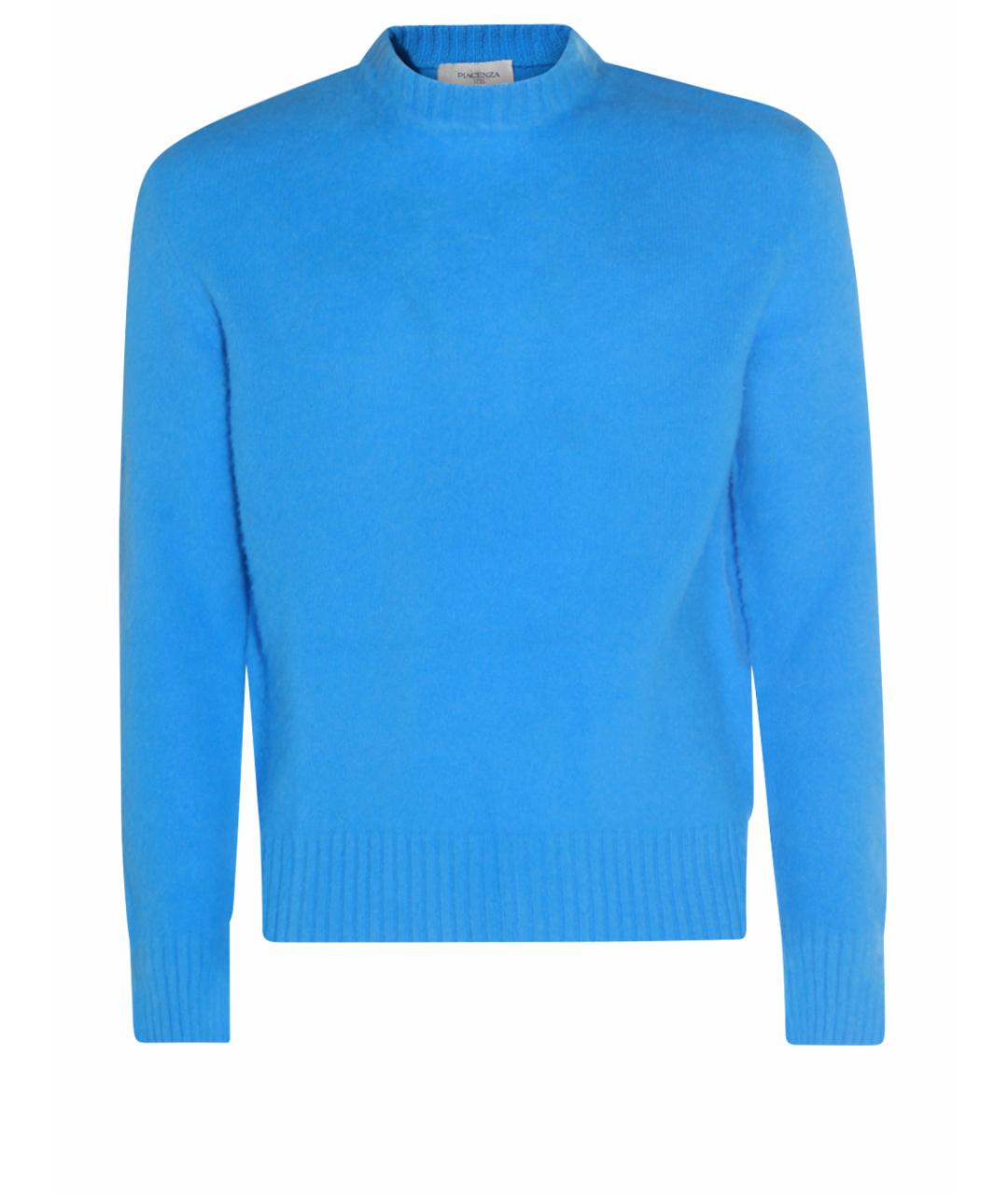 PIACENZA CASHMERE Голубой шерстяной джемпер / свитер, фото 1