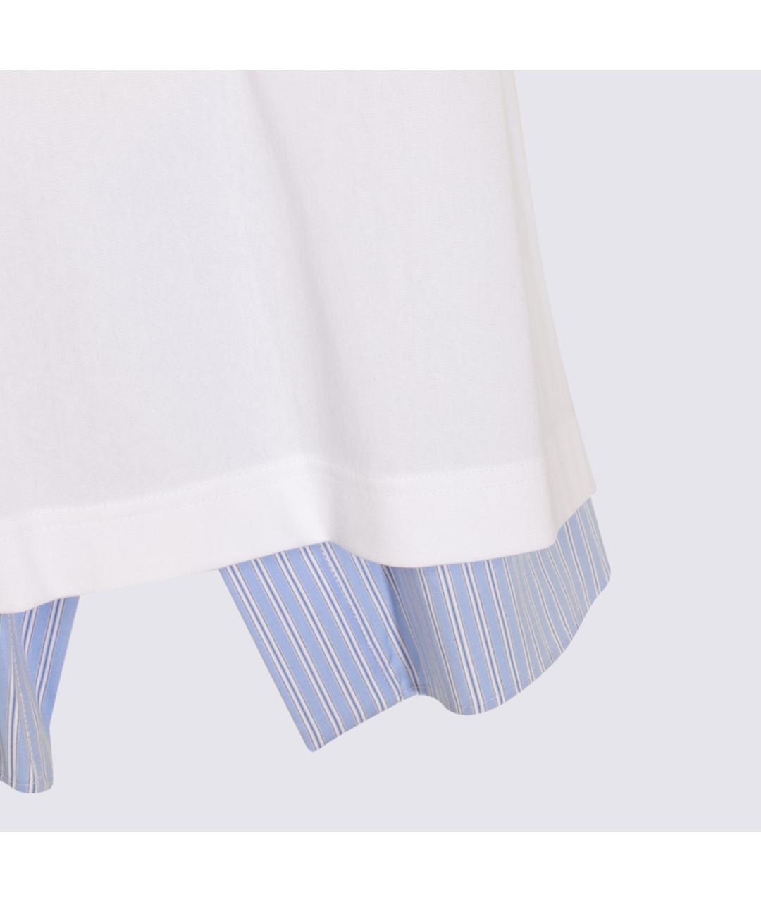SACAI Белая хлопковая футболка, фото 4