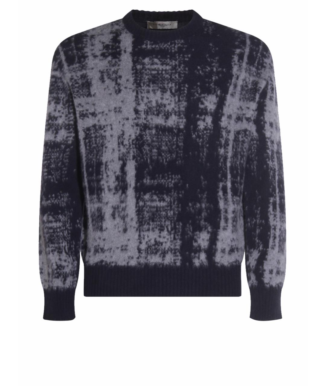 PIACENZA CASHMERE Темно-синий шерстяной джемпер / свитер, фото 1