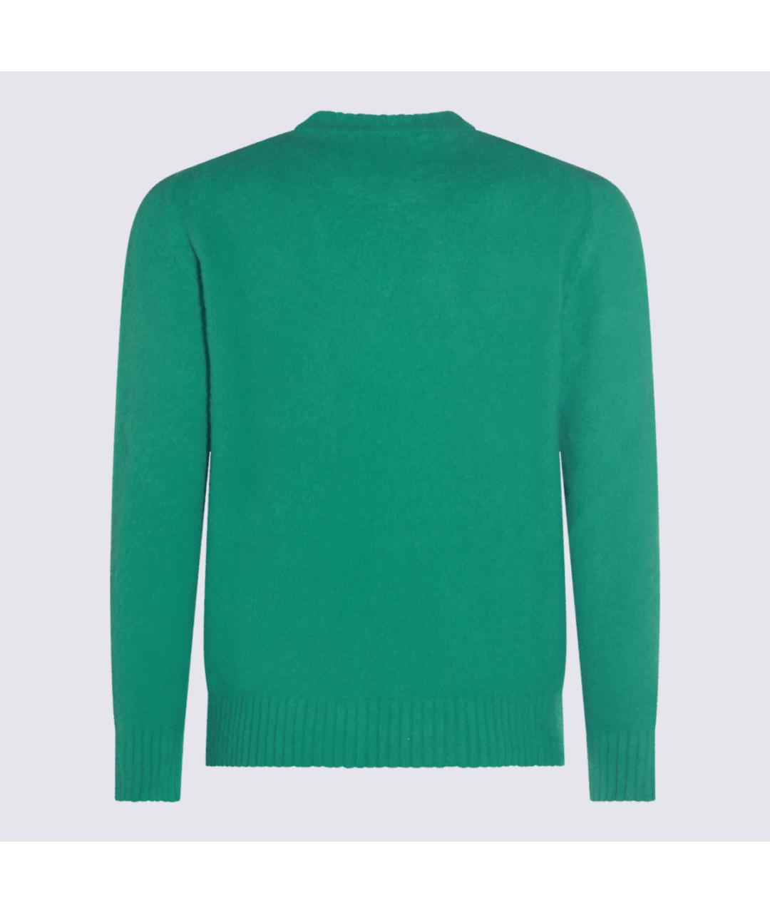 PIACENZA CASHMERE Зеленый шерстяной джемпер / свитер, фото 2