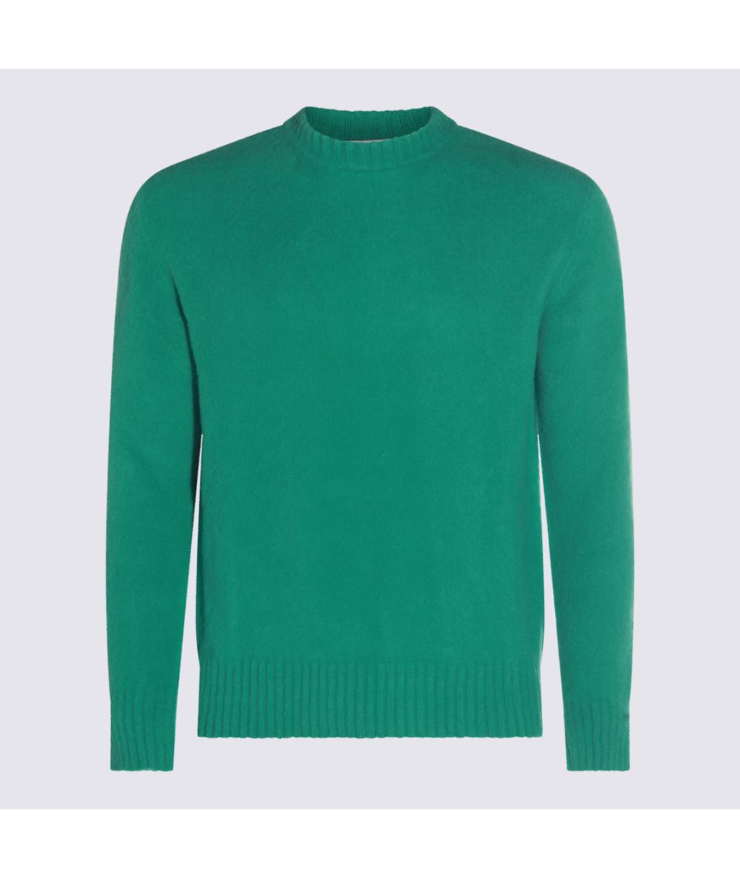 PIACENZA CASHMERE Зеленый шерстяной джемпер / свитер, фото 4