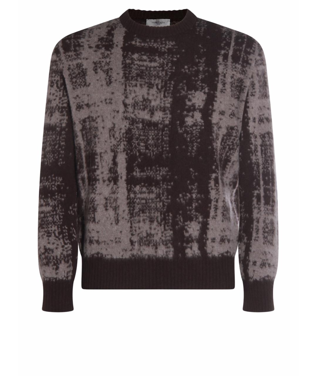 PIACENZA CASHMERE Коричневый шерстяной джемпер / свитер, фото 1