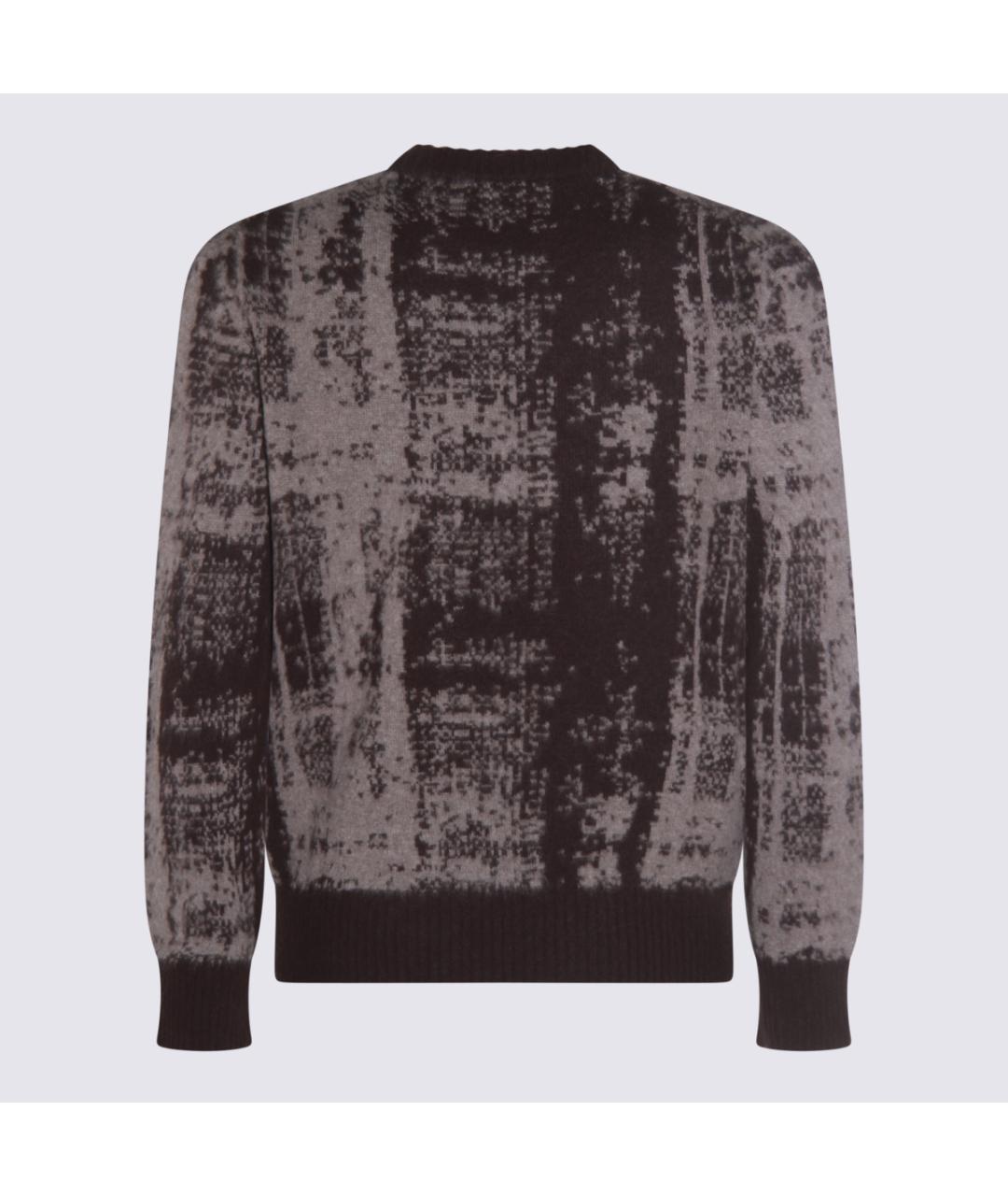 PIACENZA CASHMERE Коричневый шерстяной джемпер / свитер, фото 2