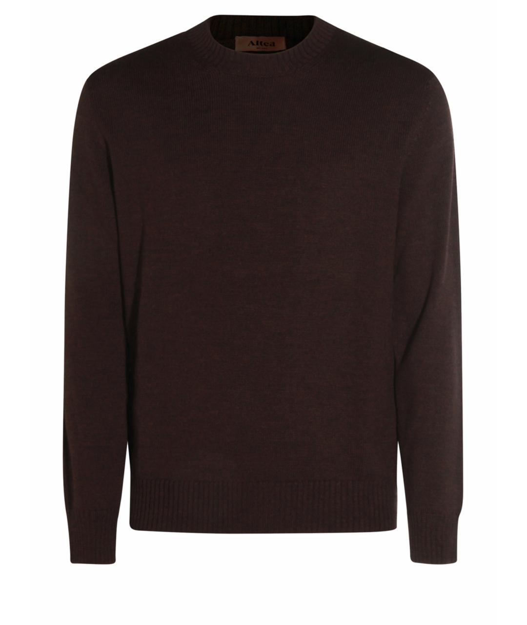 ALTEA Коричневый шерстяной джемпер / свитер, фото 1