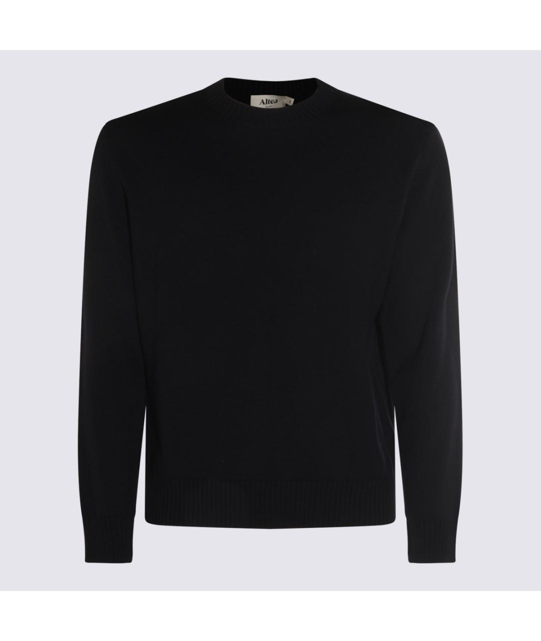 ALTEA Темно-синий шерстяной джемпер / свитер, фото 3