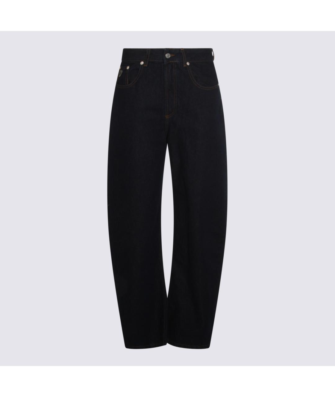 LOIS JEANS Черные хлопковые прямые джинсы, фото 4