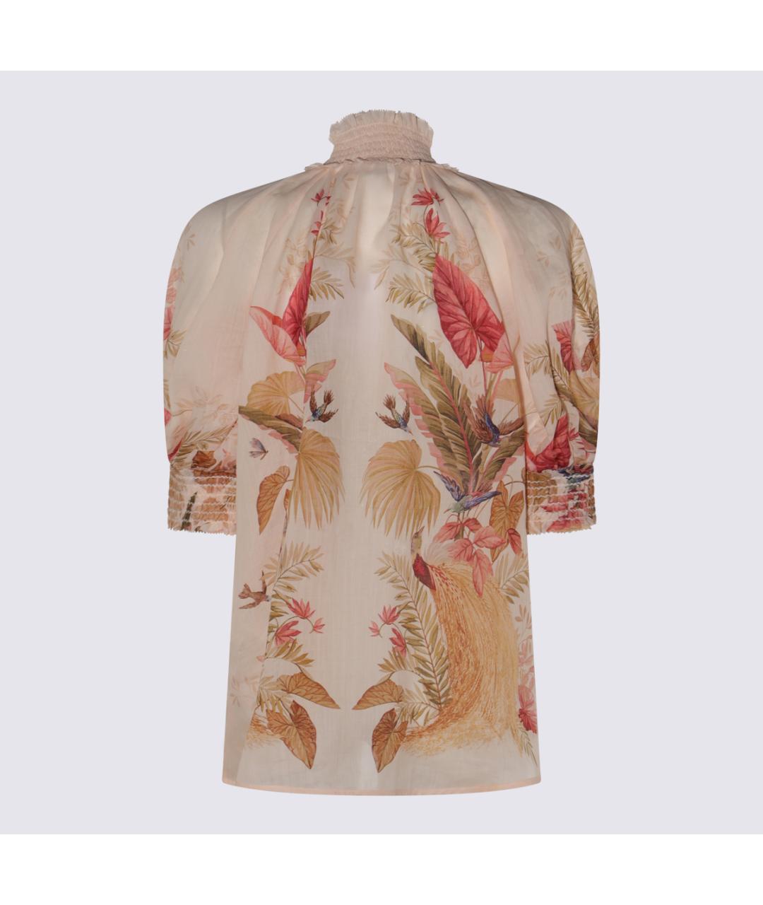 ZIMMERMANN Бежевая льняная блузы, фото 2