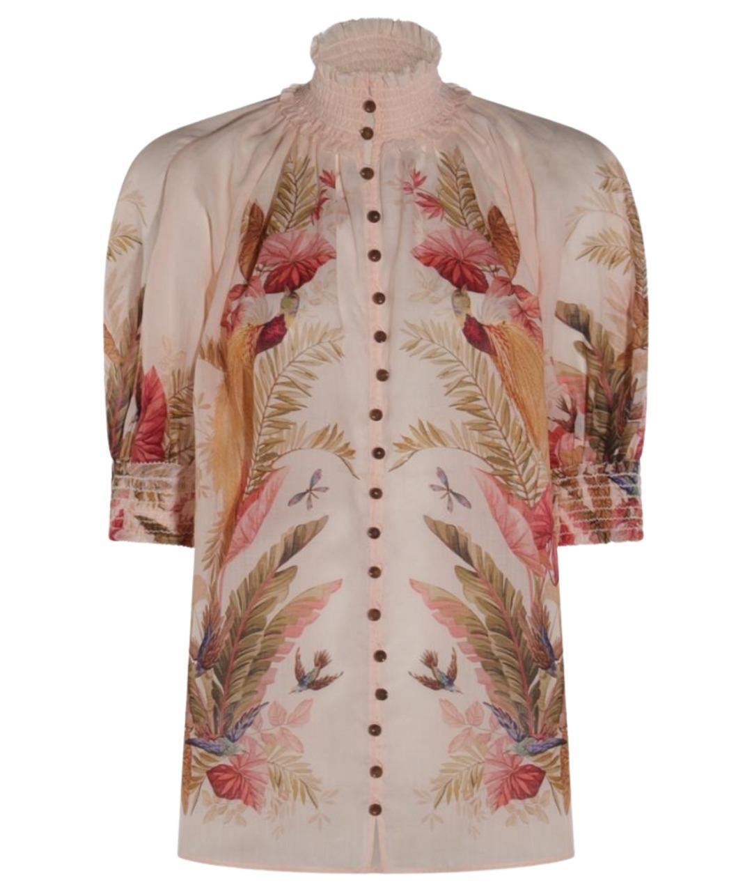 ZIMMERMANN Бежевая льняная блузы, фото 1