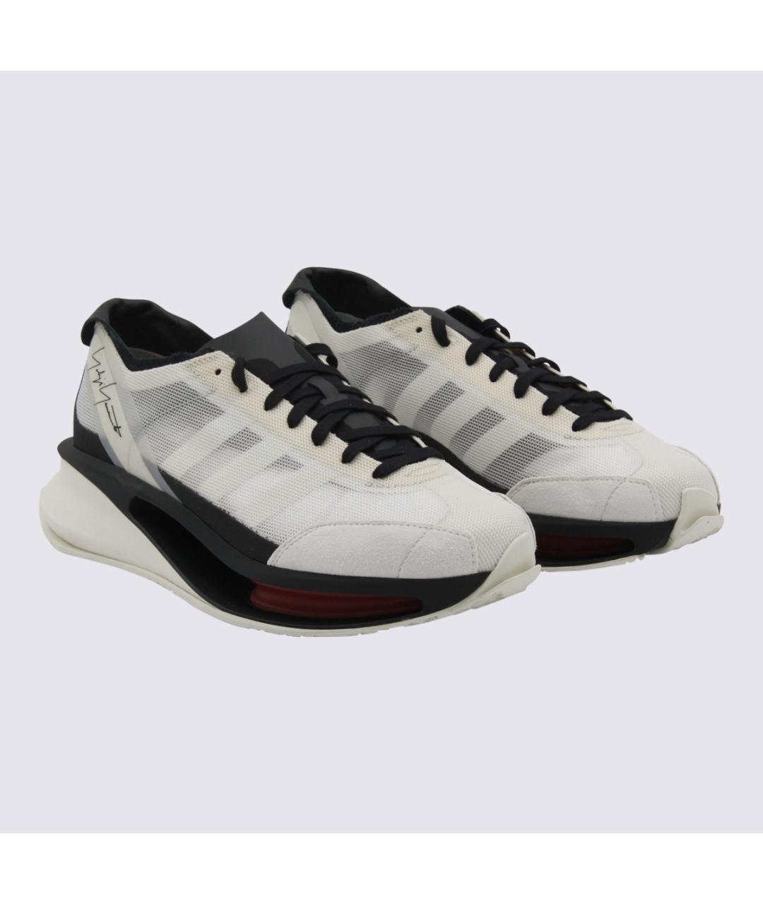 Y-3 Белые синтетические низкие кроссовки / кеды, фото 3