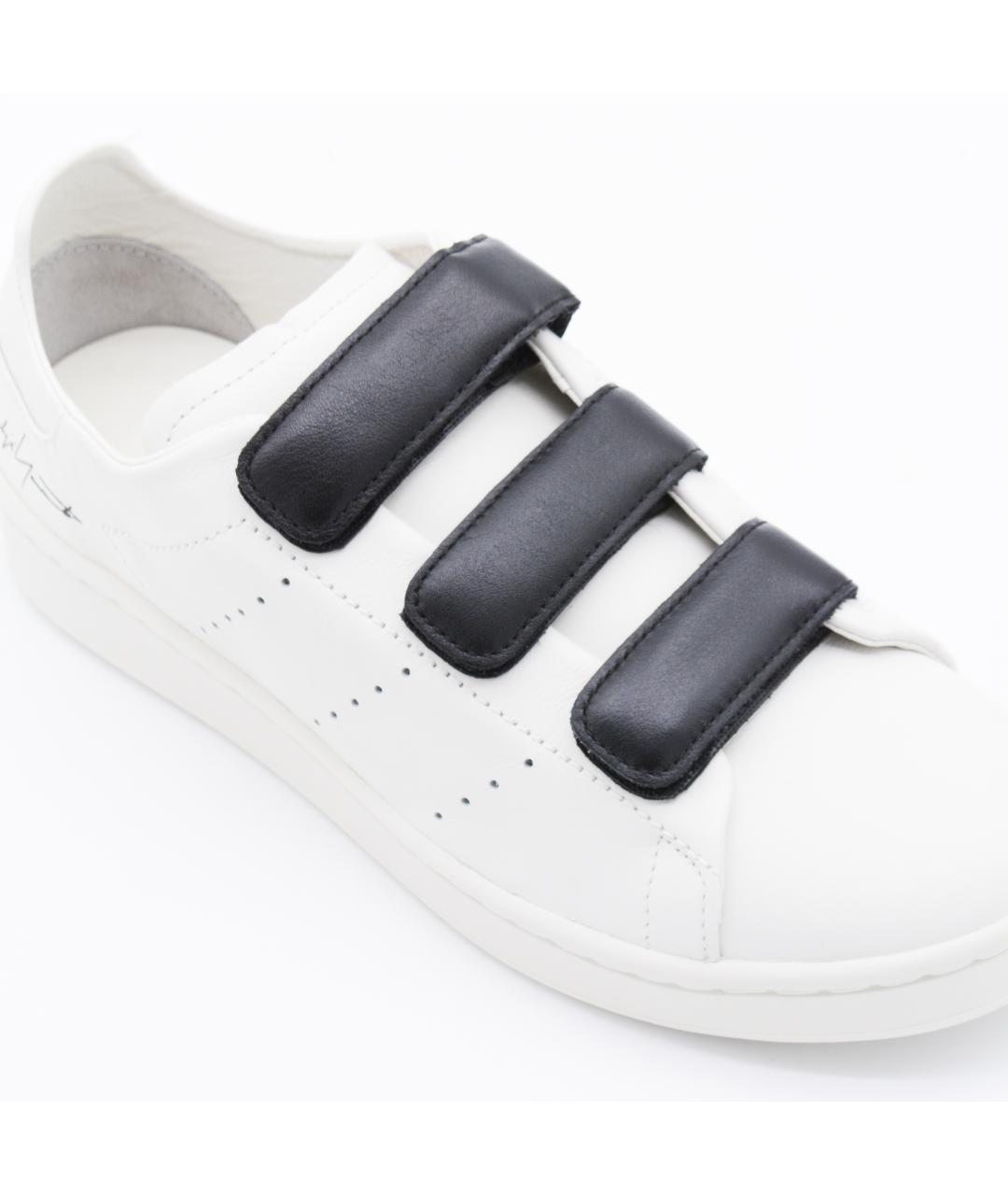 Y-3 Белые кожаные низкие кроссовки / кеды, фото 4