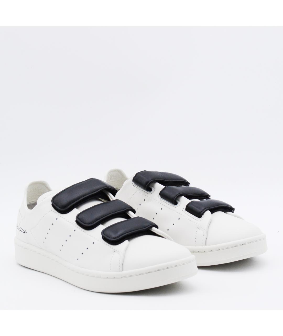 Y-3 Белые кожаные низкие кроссовки / кеды, фото 2