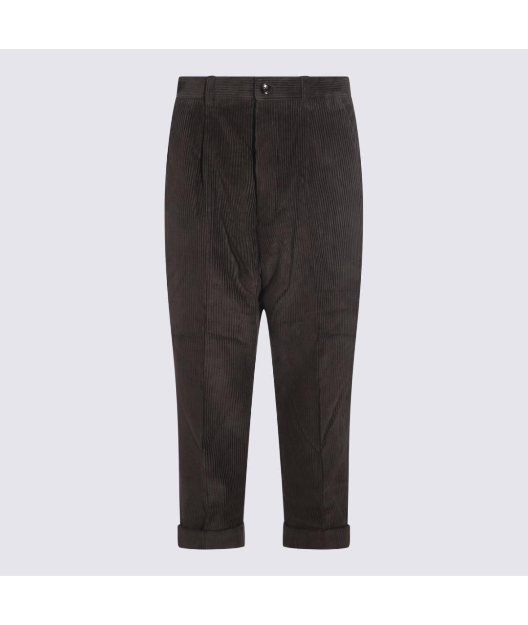 Ami Paris Антрацитовые хлопковые повседневные брюки, фото 4