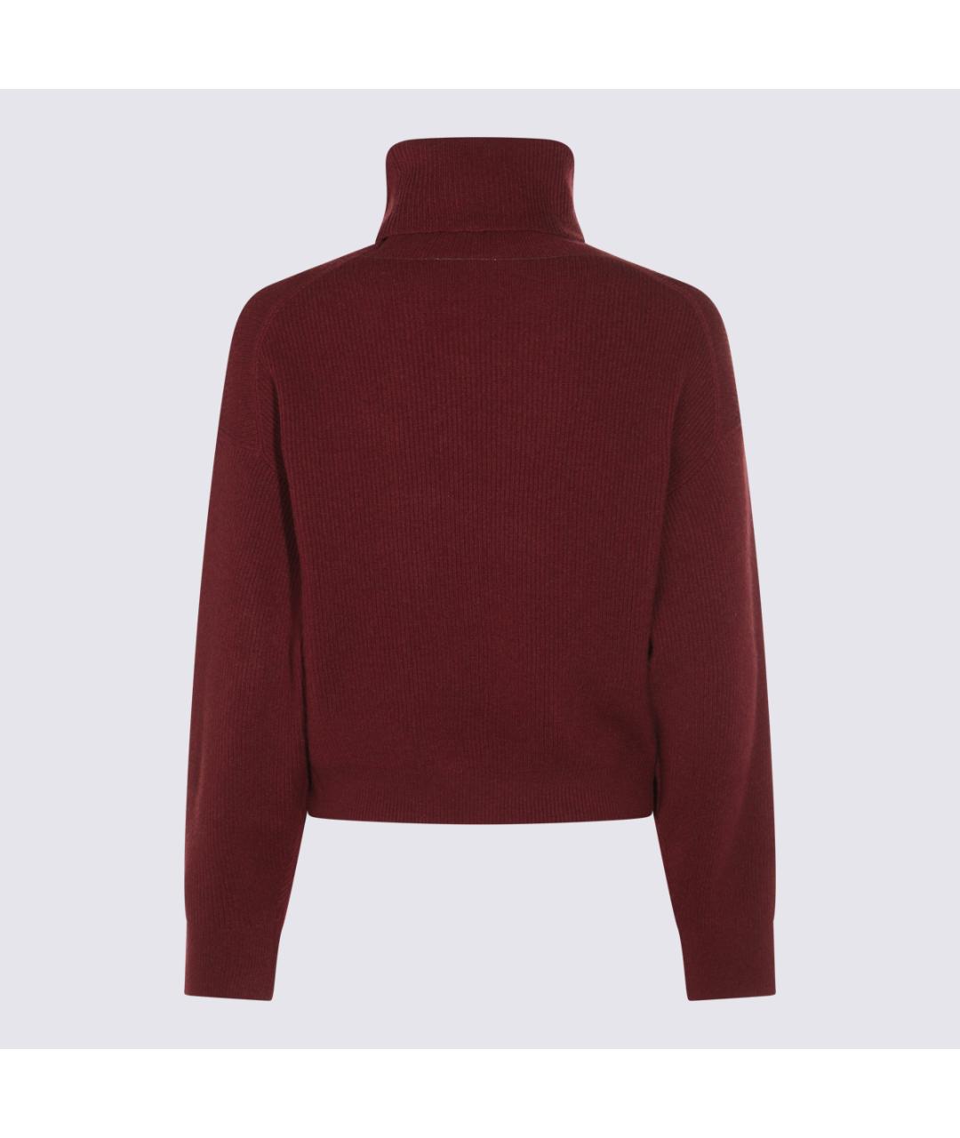 BRUNELLO CUCINELLI Бордовый кашемировый джемпер / свитер, фото 2