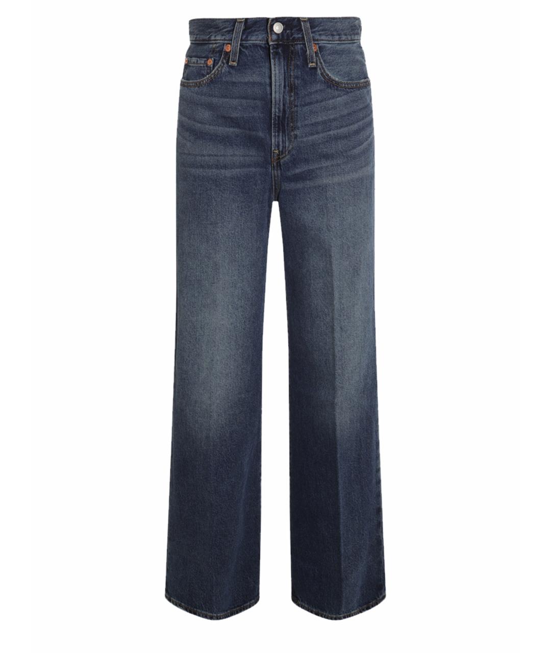 LEVI'S Синие хлопковые прямые джинсы, фото 1