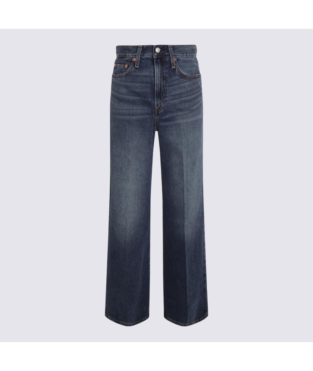 LEVI'S Синие хлопковые прямые джинсы, фото 6