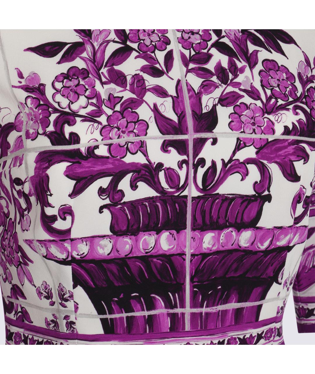 DOLCE&GABBANA Фиолетовое платье, фото 3