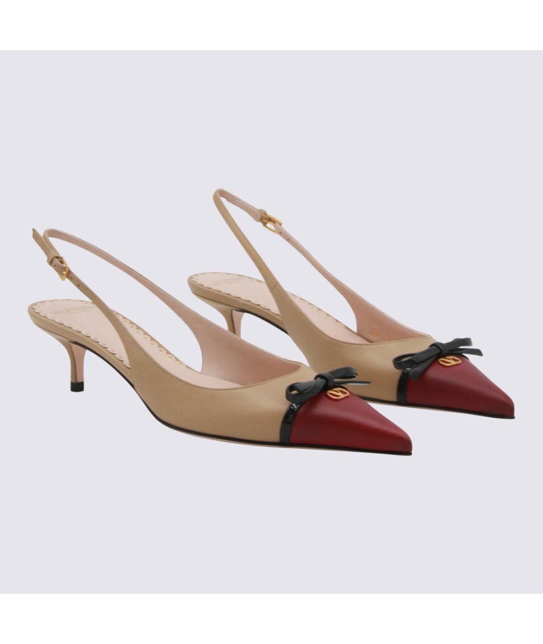 VALENTINO Бежевые кожаные туфли, фото 2