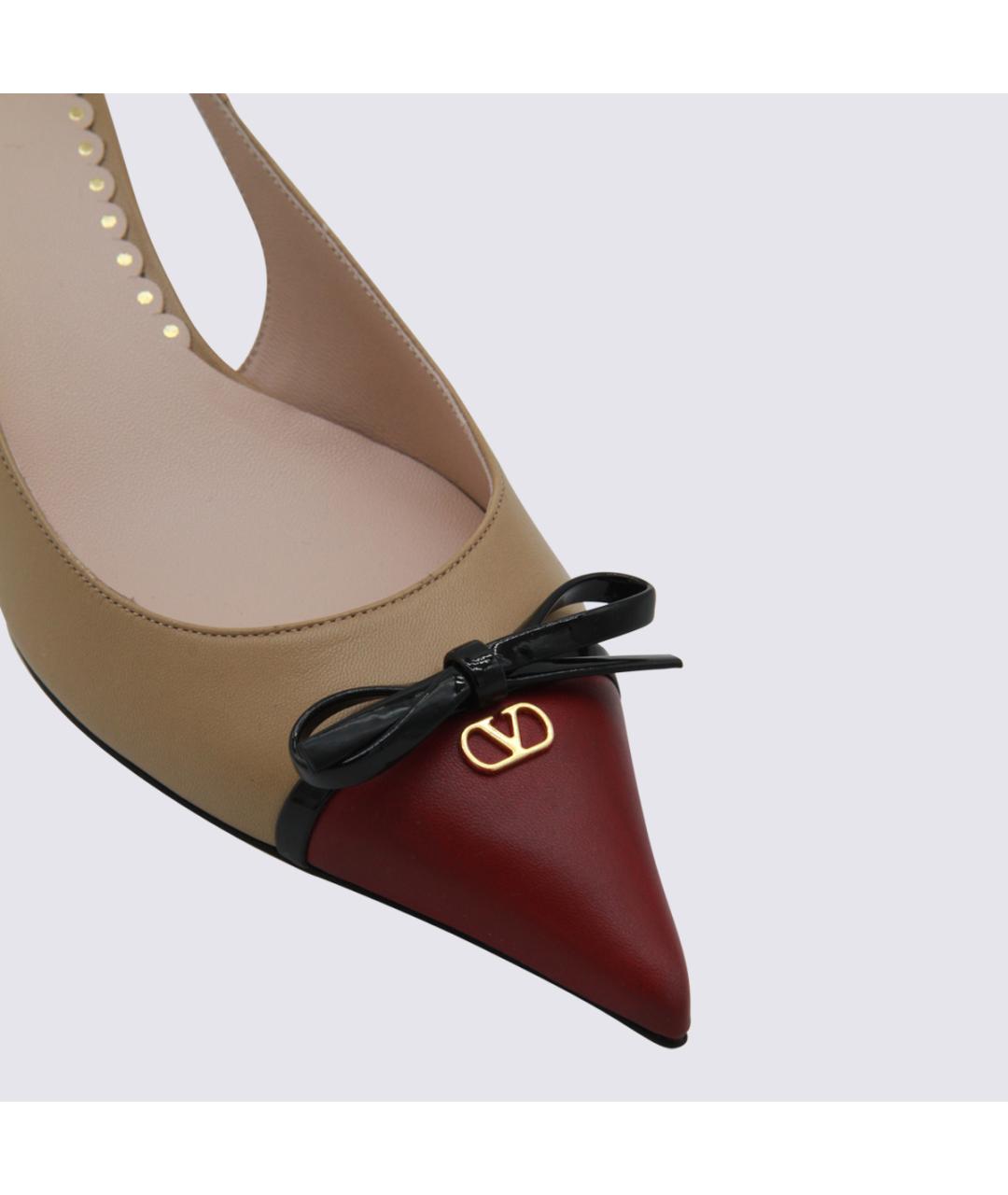 VALENTINO Бежевые кожаные туфли, фото 4